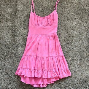 B Darlin Emma Pink Tiered Dress Size M